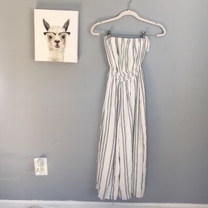 Silence & noise  | White and black striped romper